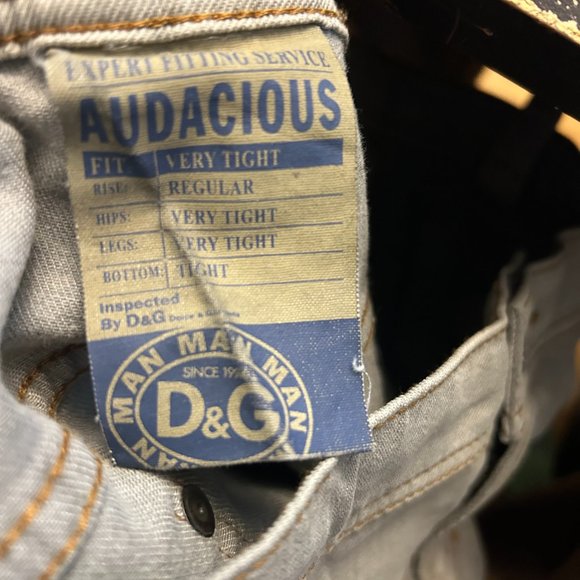 Rare D&G Denim Distressed Audacious Jeans sz42 - Picture 11 of 16